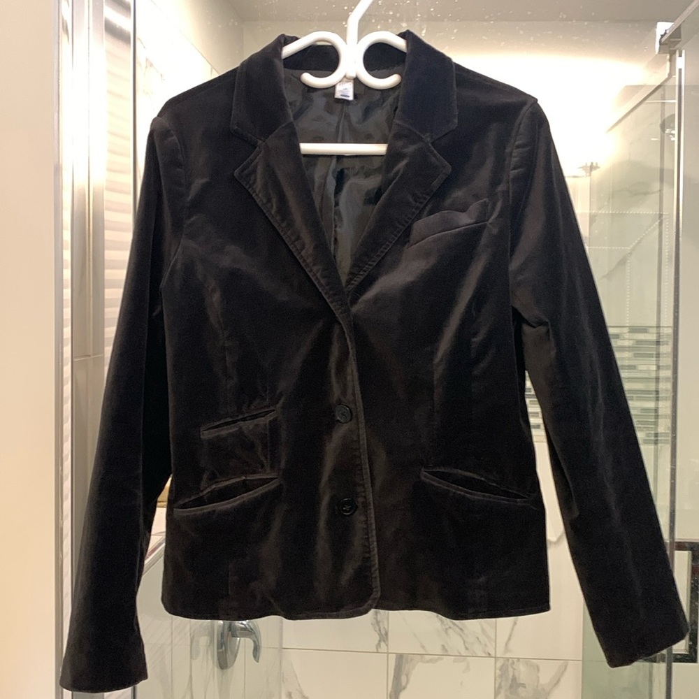Old Navy Black Velour Blazer circa 2000’s